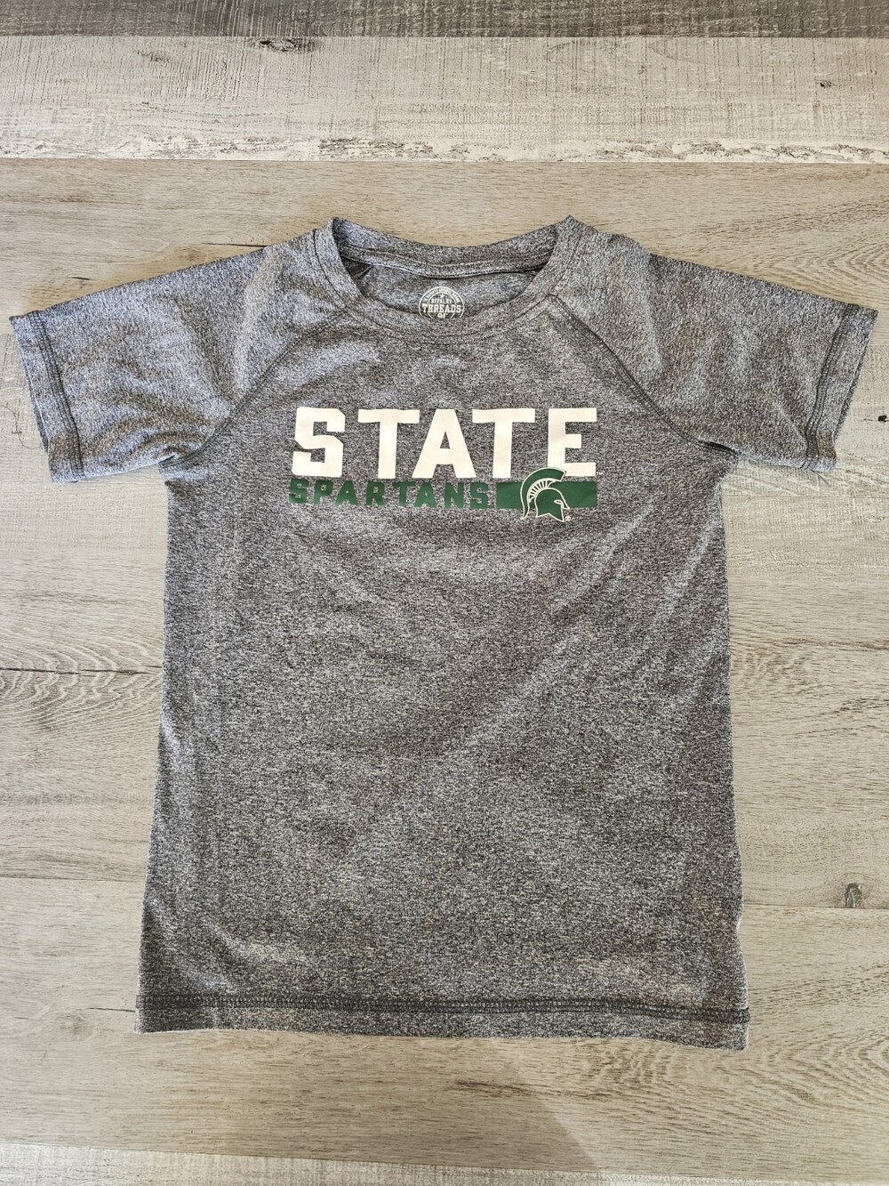 Michigan State T-Shirt Kids Girls Spartans MSU Green University Fan S 6-7